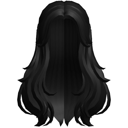 Black Aesthetic Hair With Curtain Bangs's Code & Price - RblxTrade