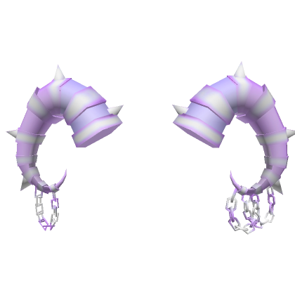 Roblox Item Purple Pastel chained Horns