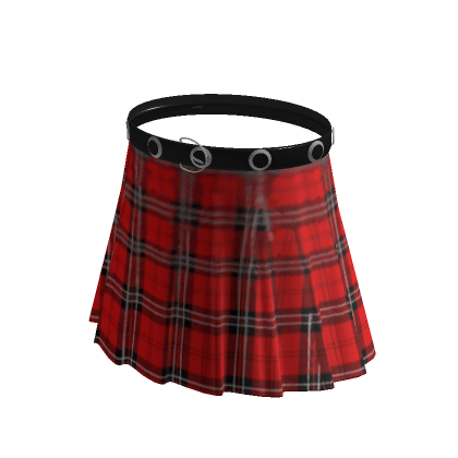red plaid skirt with belt Roblox Item Rolimon s