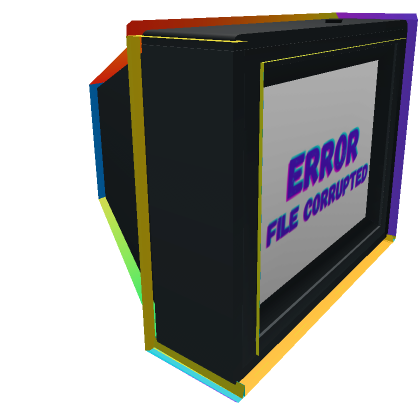 Roblox Item ERROR TV Head - Rainbow Effect!