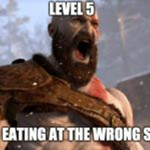 kratos falling meme