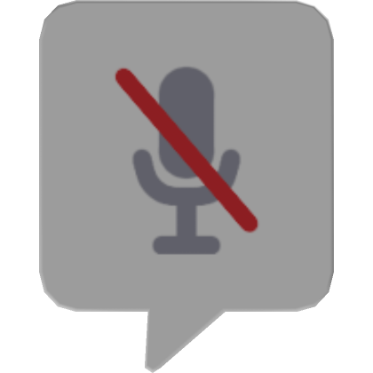 Roblox Item Voice Chat Icon (Mute)