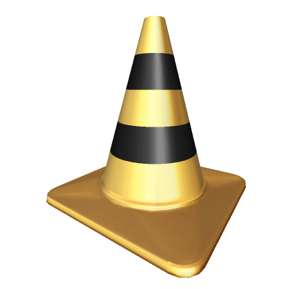 Golden Traffic Cone | Roblox Item - Rolimon's