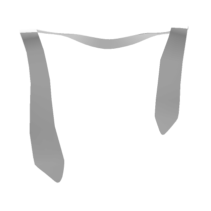 1.0 White Untied Tie - Roblox