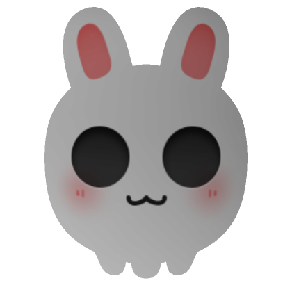 Roblox Item Cute Bunny Skull Mask