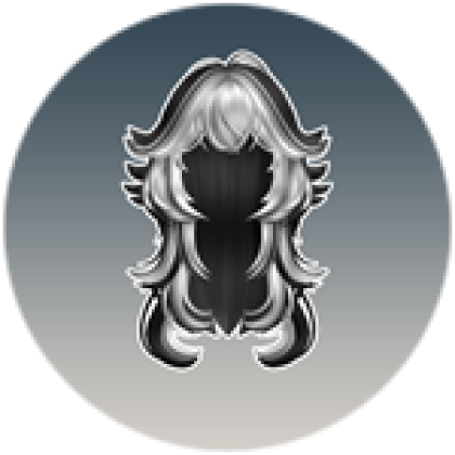 Black and White Wolfcut Hair Roblox
