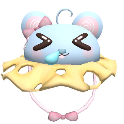 ୨୧ Cute kawaii silly mouse rat cheese hat | Roblox Item - Rolimon's