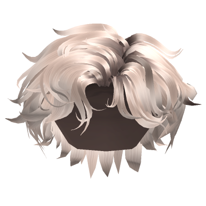 Messy Middle Part Hair Platinum Blonde's Code & Price - RblxTrade