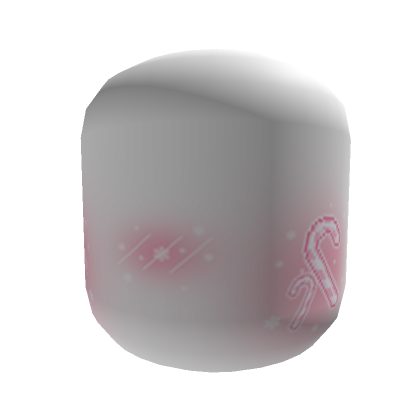 Candy Cane Pink Blush Head ♥ 🎄 (White) | Roblox Item - Rolimon's