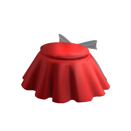 Roblox Item red high waisted mini skirt