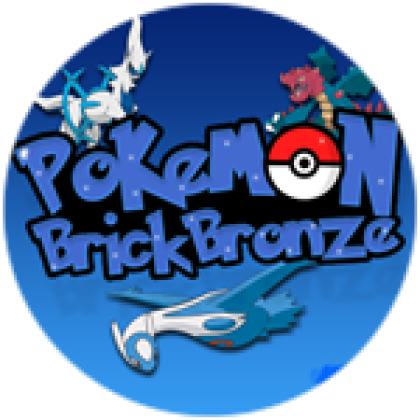 Pokemon Roblox logo blue