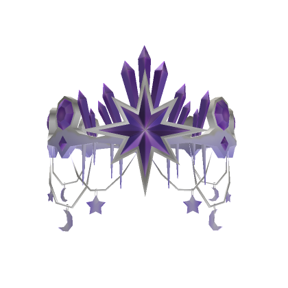 Roblox Item Snowy Crystal Halo purple