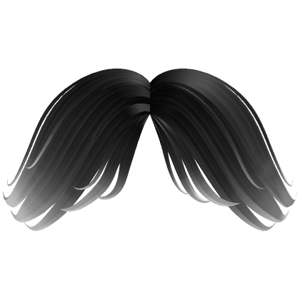 Roblox Item Parted Bangs (Black to White)