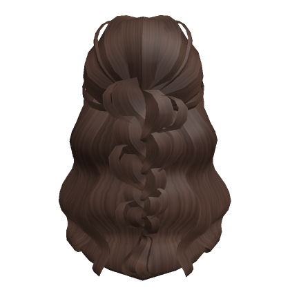 Preppy Braided Wavy Brown Hair's Code & Price - RblxTrade