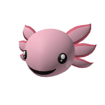 Roblox Item Pink Axolotl Head 2.0