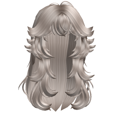 Anime Wolfcut Layered Messy Hair Ash Blonde's Code & Price - RblxTrade