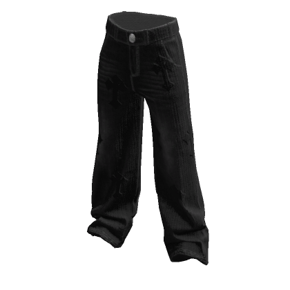 Black Y2K Cargo Pants's Code & Price - RblxTrade