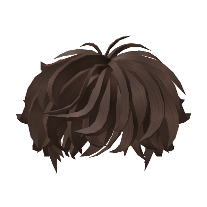 black emo y2k messy curly anime boy hair's Code & Price - RblxTrade