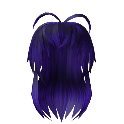 Dark Purple Anime Rockstar Hair - Roblox