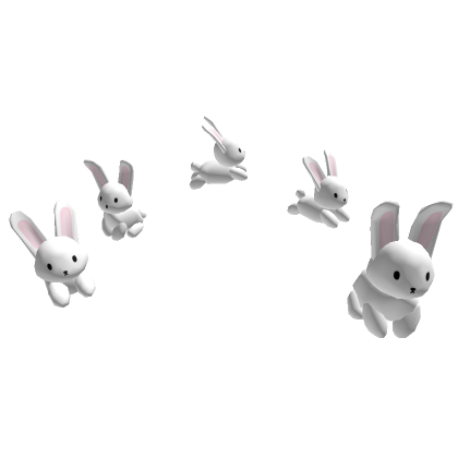 🐰Cute White Rabbit Bunnies Army Group Pets ♡ | Roblox Item - Rolimon's