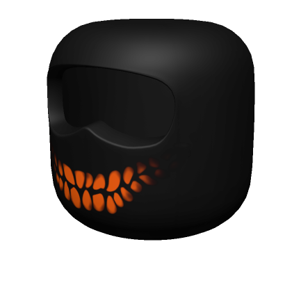 Roblox Item Venom Ski Mask Balaclava || Black Orange