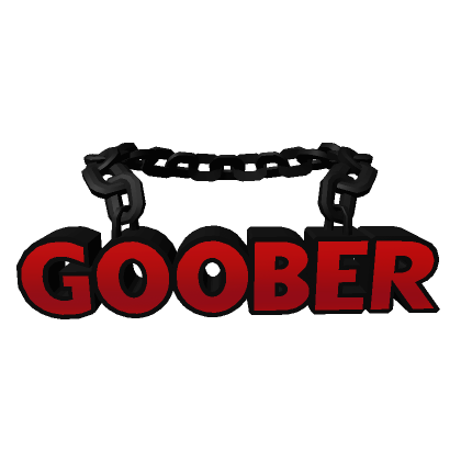GOOBER Chain (Red/Black) | Roblox Item - Rolimon's
