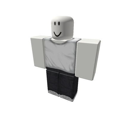 White Shirt/ Black Pants - Roblox
