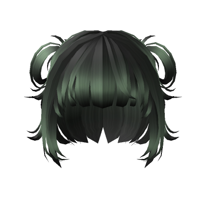 Anime Fluffy Hair(Green)'s Code & Price - RblxTrade