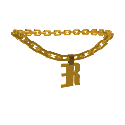 Gold Letter R Chain  Roblox Item - Rolimon's