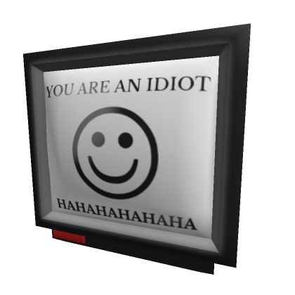 YOU ARE AN IDIOT Computer Monitor | Roblox Item - Rolimon's