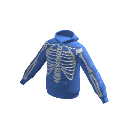 Roblox Item blue skeleton hoodie