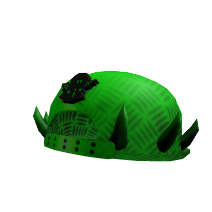 Green Horned Skater Hat (Backwards) | Roblox Item - Rolimon's
