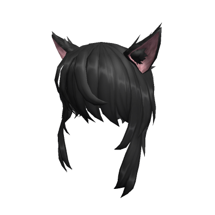 Black Anime Cat Girl Hair's Code & Price - RblxTrade