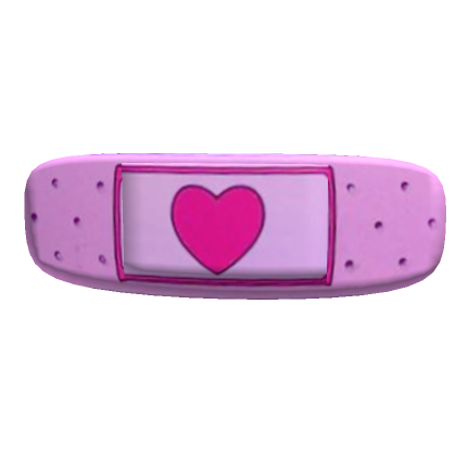 Roblox Item Cute Aesthetic Pink Heart Bandage💗