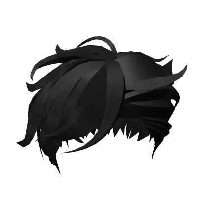 ROBLOX Scanner on X: Anime Boy Hair - BLACK  / X