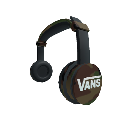 Roblox Item Vans Camo Headphones