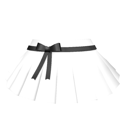 White pleated skirt sales roblox