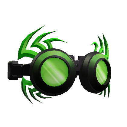 Green Razor Punk Goggles - Roblox