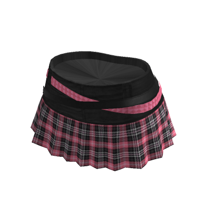 Pink plaid skirt roblox outlet