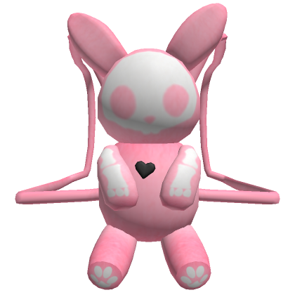 Roblox Item Pink Gothic Skeleton Bunny Backpack 1.0