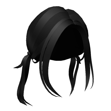 Roblox Item Y2K Aesthetic Pigtails Black