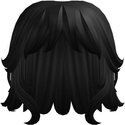 Wavy Black Hair - Roblox