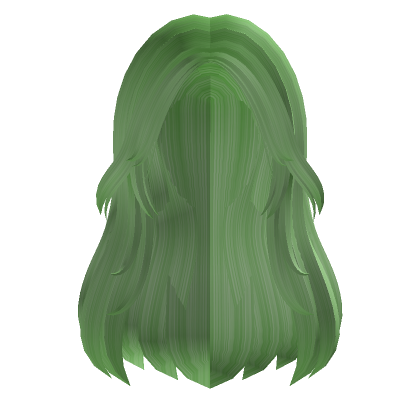 Long aesthetic green hair - Roblox