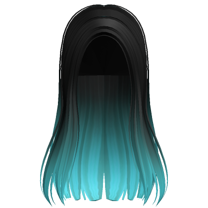 Roblox Item Long Aesthetic Popular Hair (Black Blue)