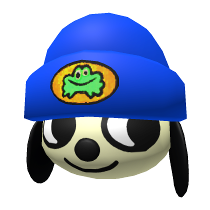 Blue Hat Cartoon Dog Rapper Toy Head V2