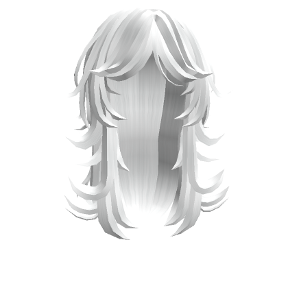 Long Fluffy Anime Pixie Haircut (White) | Roblox Item - Rolimon's