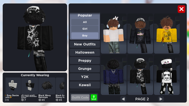 Avatar Outfits - Roblox