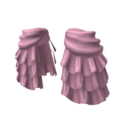 Ruffled Bustle Accents in Pink | Roblox Item - Rolimon's