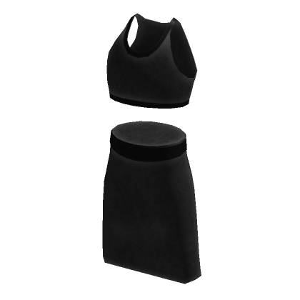 Black Leather Pencil Skirt Set Roblox
