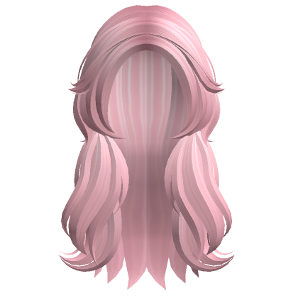 Long Side Swept Malibu Waves (Blonde & Hot Pink)